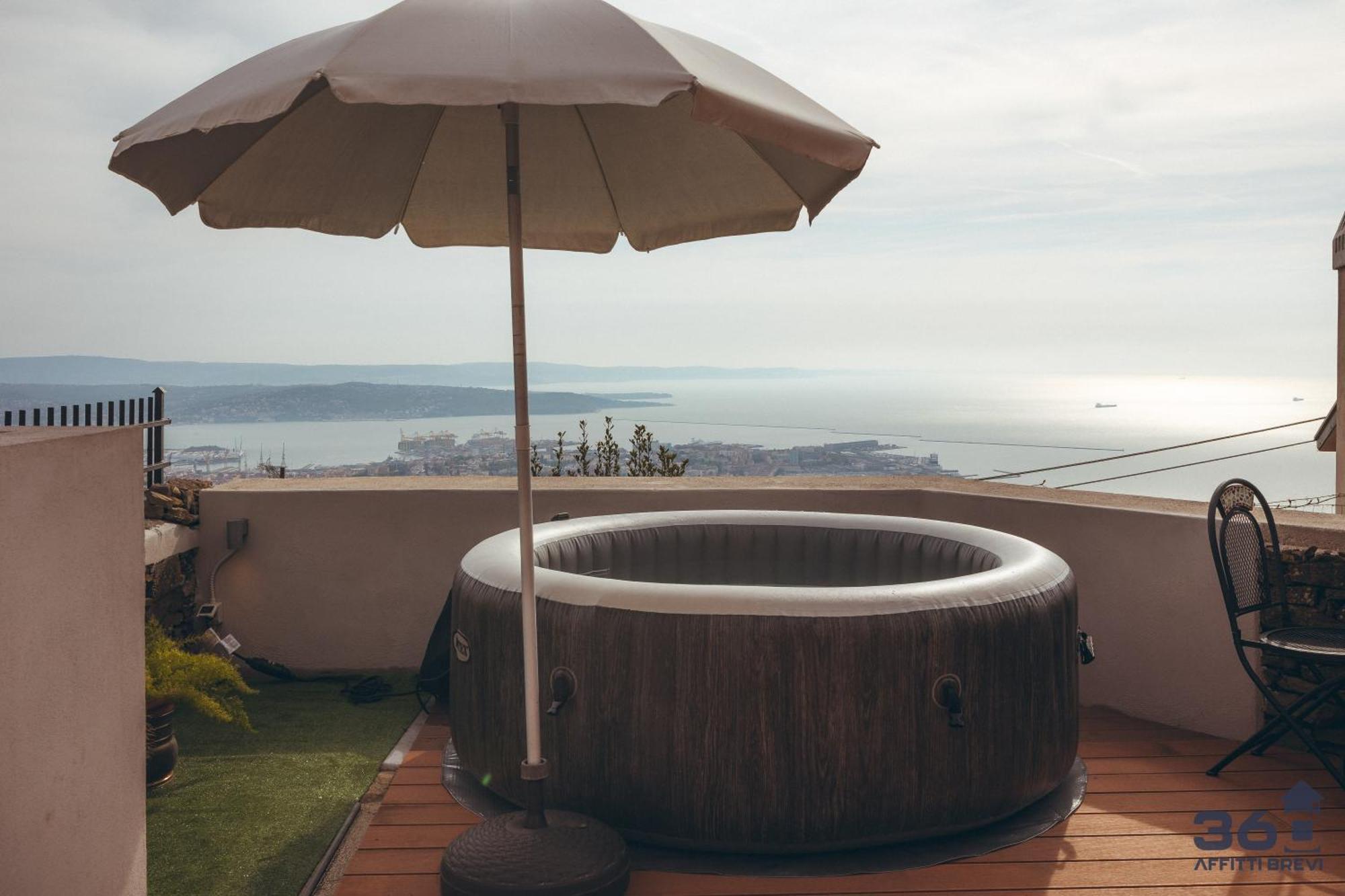 Trieste 10Min Dal Centro Villa Privata Con Jacuzzi Buitenkant foto